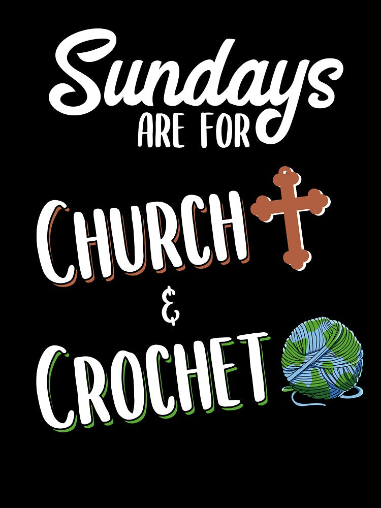Crochet and Church | Knitting Religion Gift Idea by MGO-Design