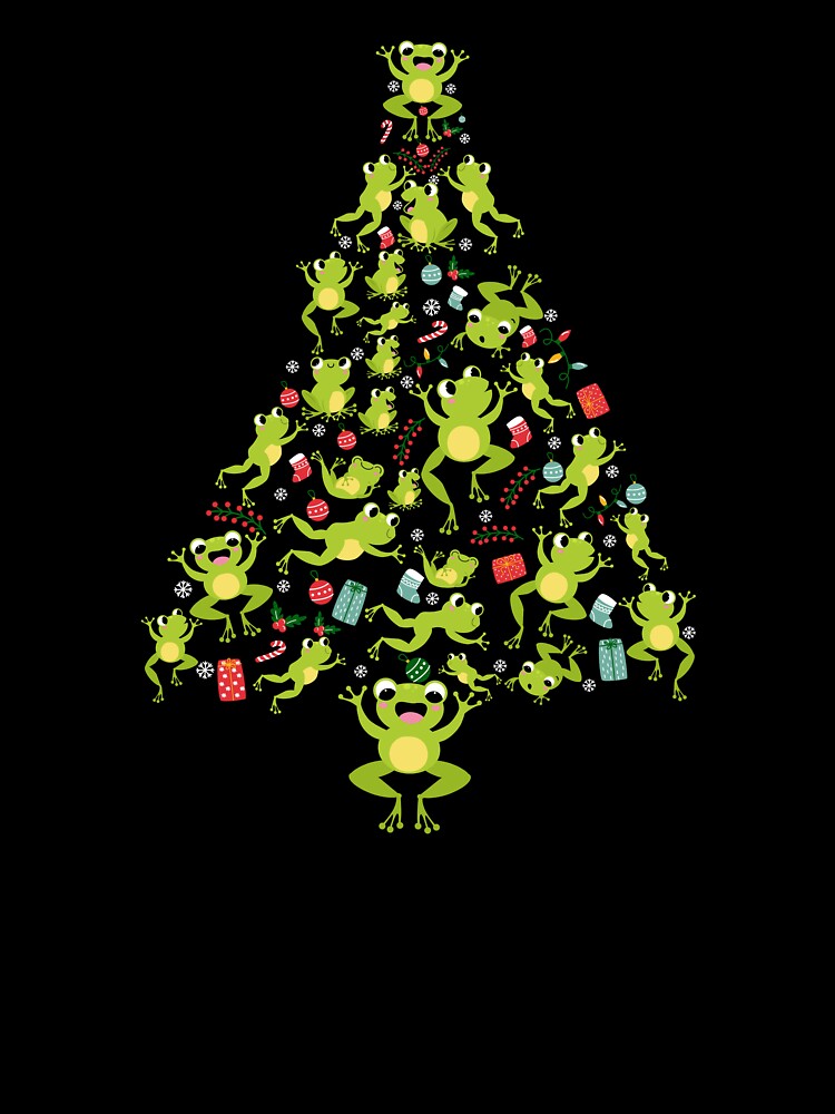 Frog Christmas Ornament Tree by Designista436