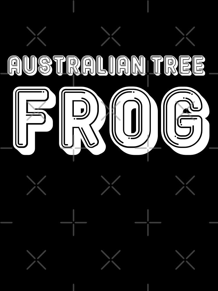 Australian Tree Frog Black by DamaliePierre