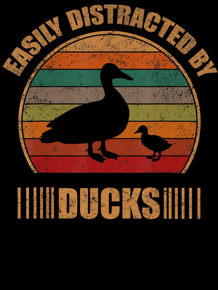 Retro Farmer Duck Lover Easily Distracted by Kogle Ersa