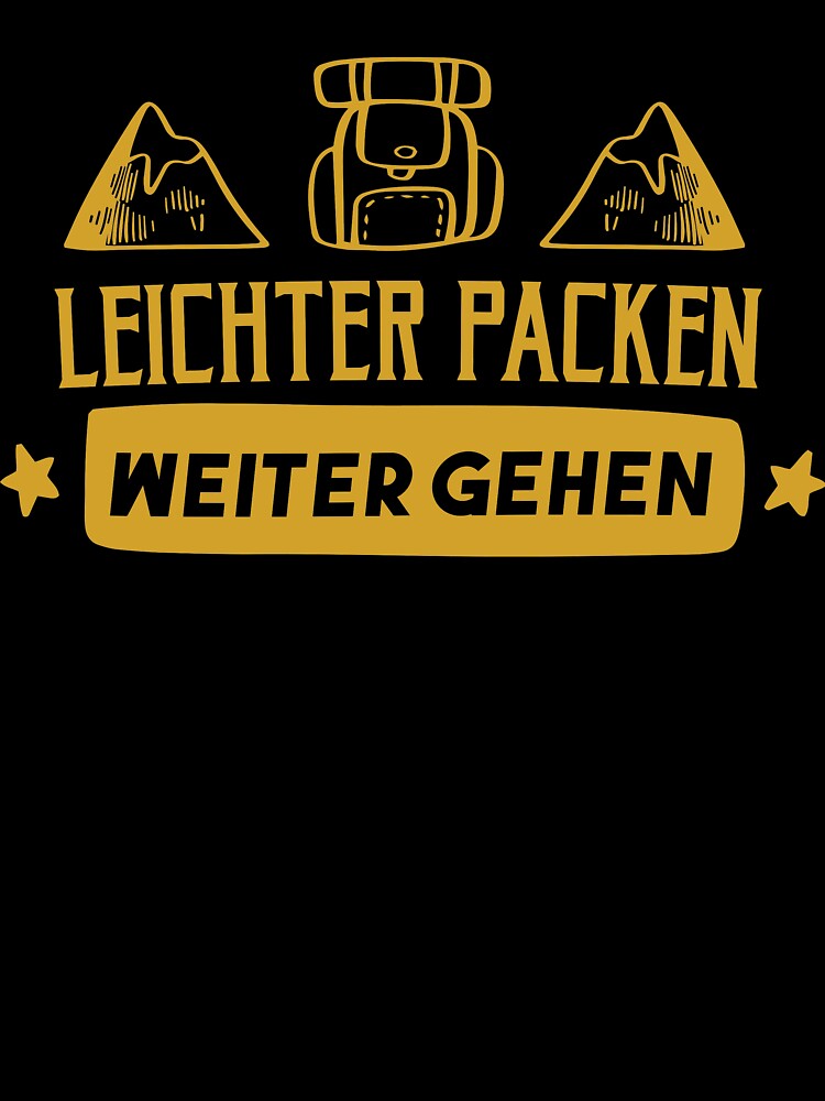 Pack Easier Go On | German hiking by Ainbowz-Artwork