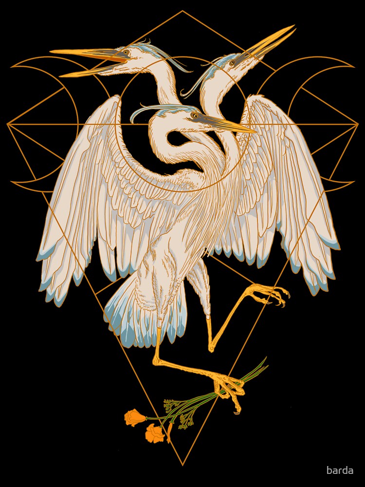 Triple Heron by barda Unisex