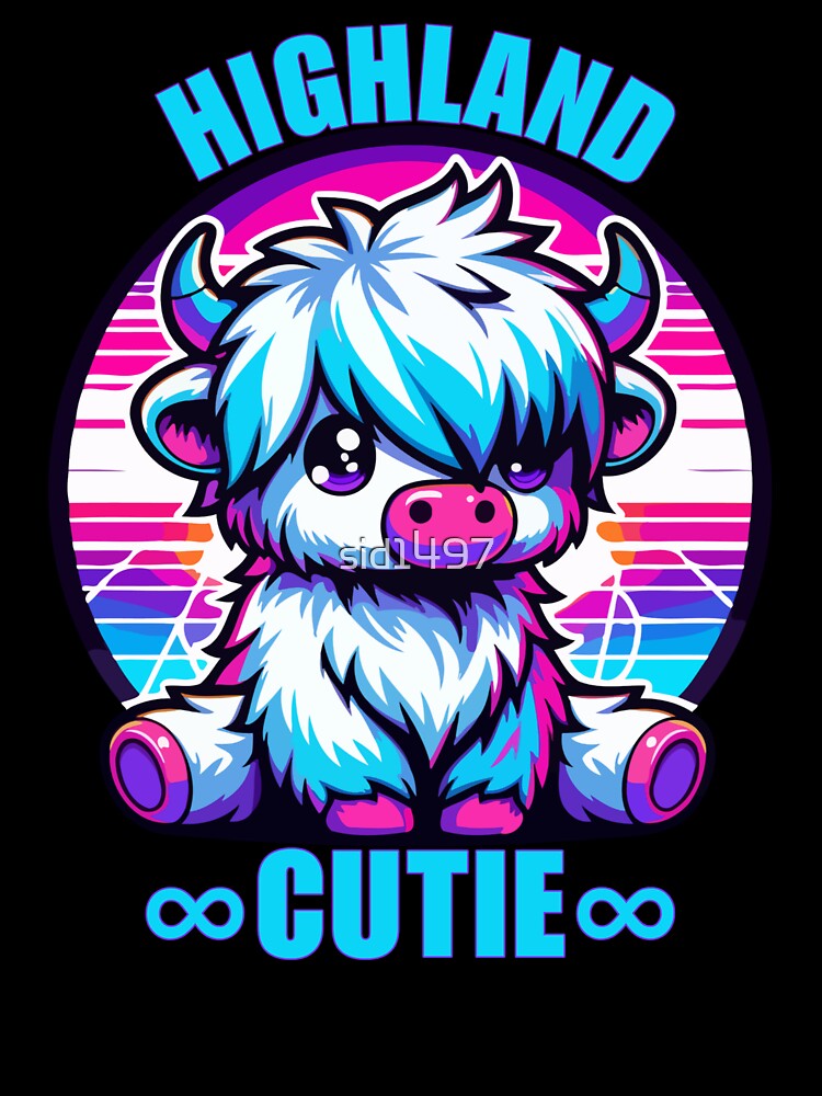 Cute highland cow by SidTastic