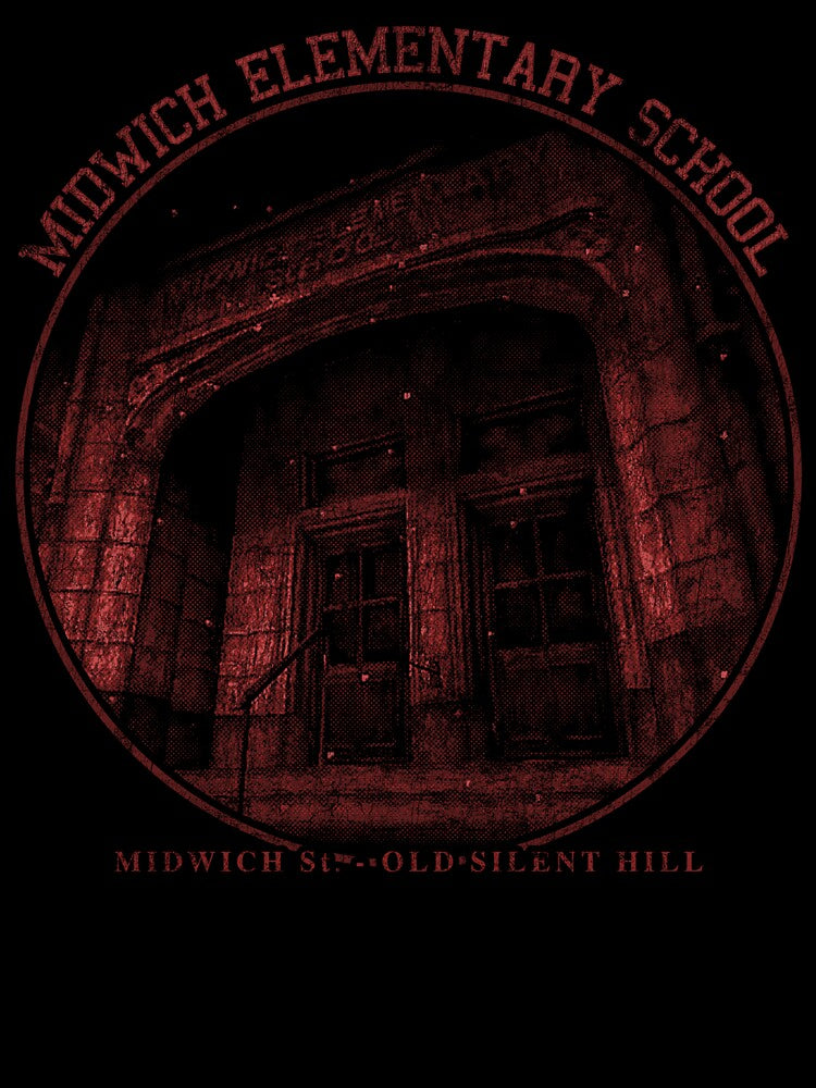 Silent Hill 1 Midwich Elementary School 1999 Distressed by Power Up Prints