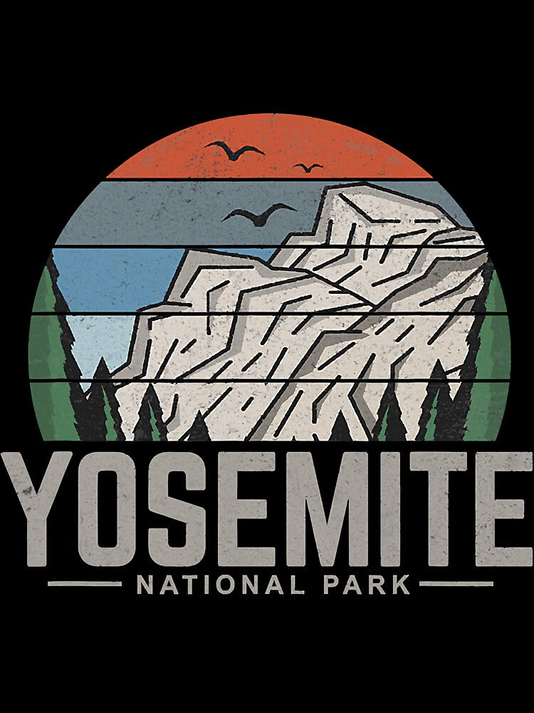 Vintage Retro Yosemite National Park by SkyCloudBlue