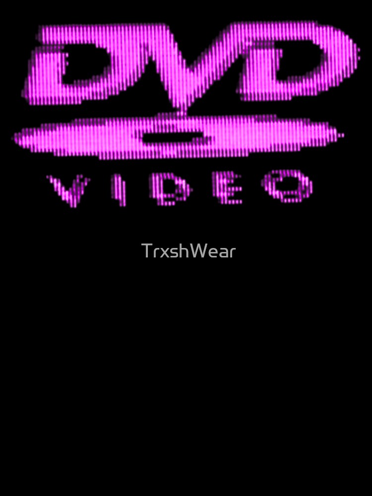 Pink Retro DVD Video Logo Y2K Aesthetic 2000s Nostalgia Tech by TrxshWear