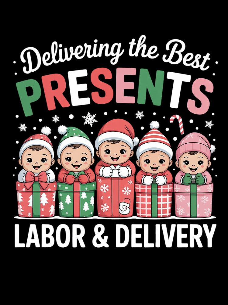Labor Delivery Nurse Christmas Xmas by khorbiasieno