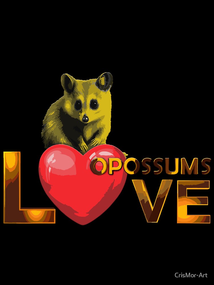 i love opossums by CrisMor-Art