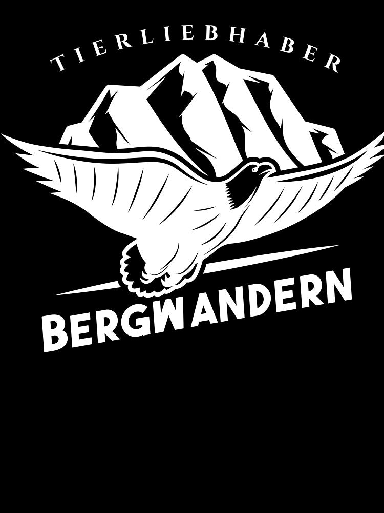 Animal lover | Mountain hiking | German hiking | Black hiking t-shirt by Ainbowz-Artwork
