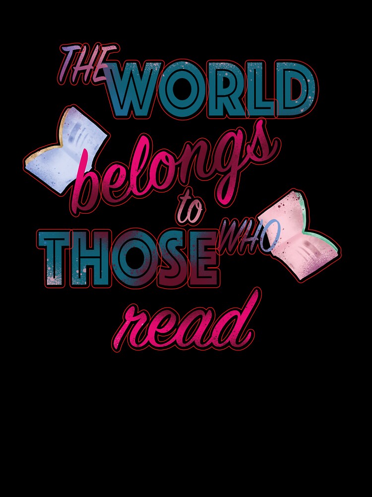 The World Belongs to Those who Read Purple Blue by Sunmoonlove