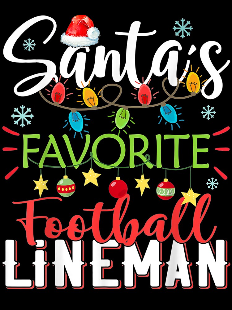 Santas Favorite Lineman Xmas Light Christmas by donnagia