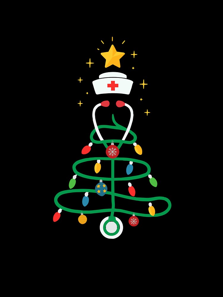 Nurse Stethoscope Christmas Tree Lights Ornaments by clothesy7