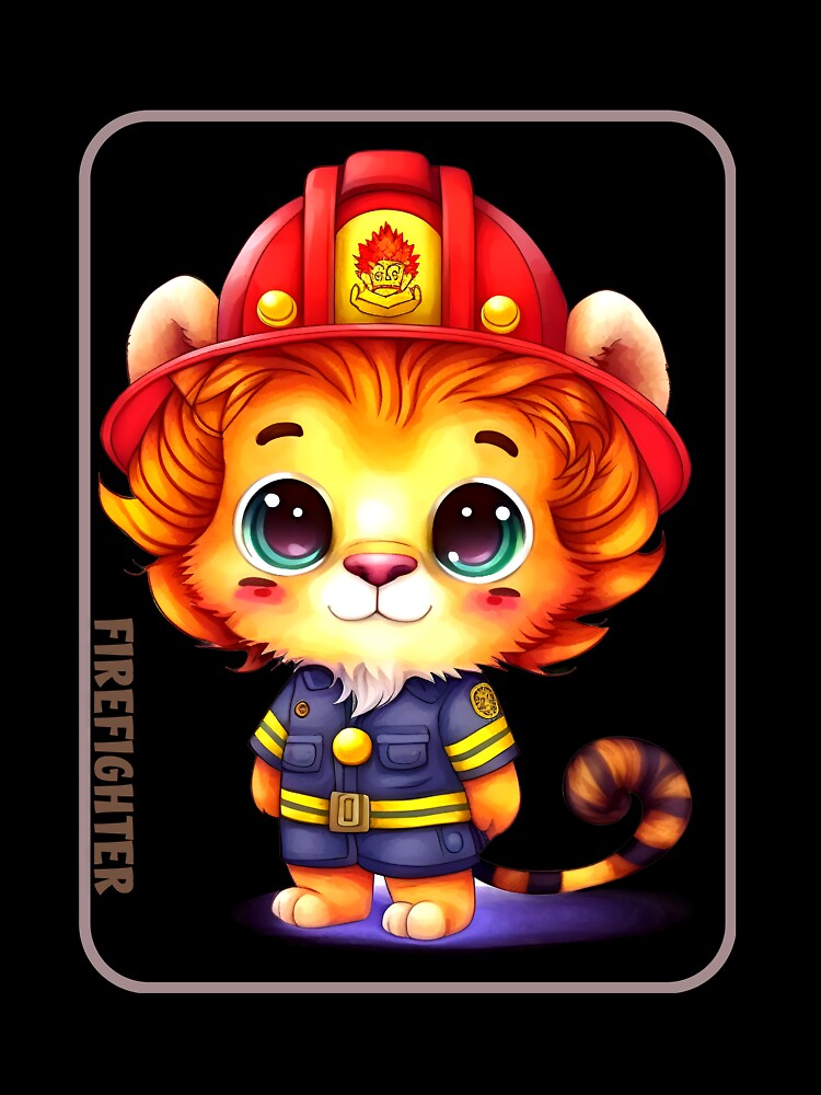 Firefighter, lion lover by HarriPaloma