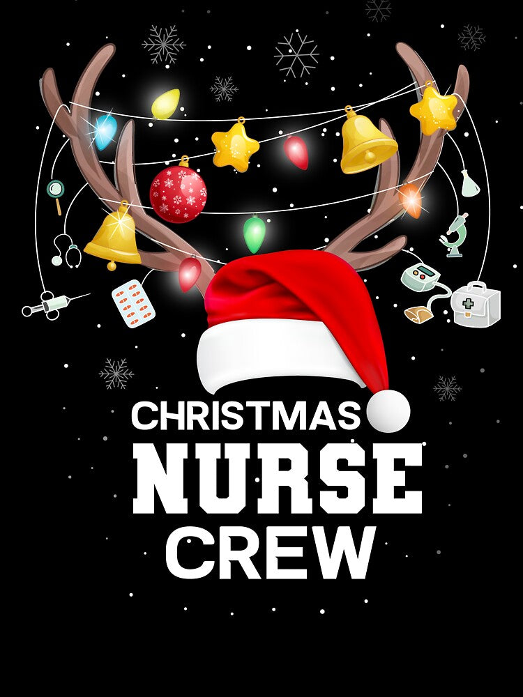 Christmas Nurse Crew Funny Nursing Xmas Gift by BuynPose
