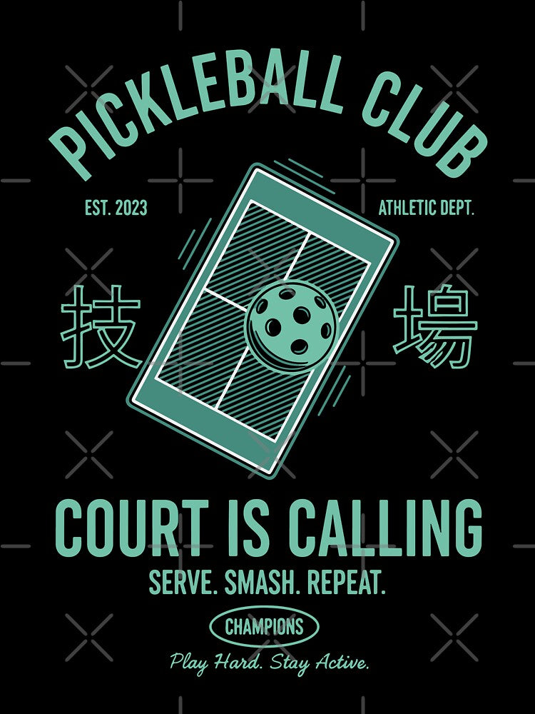 Pickleball Court Is Calling Funny Player by LuminOrb