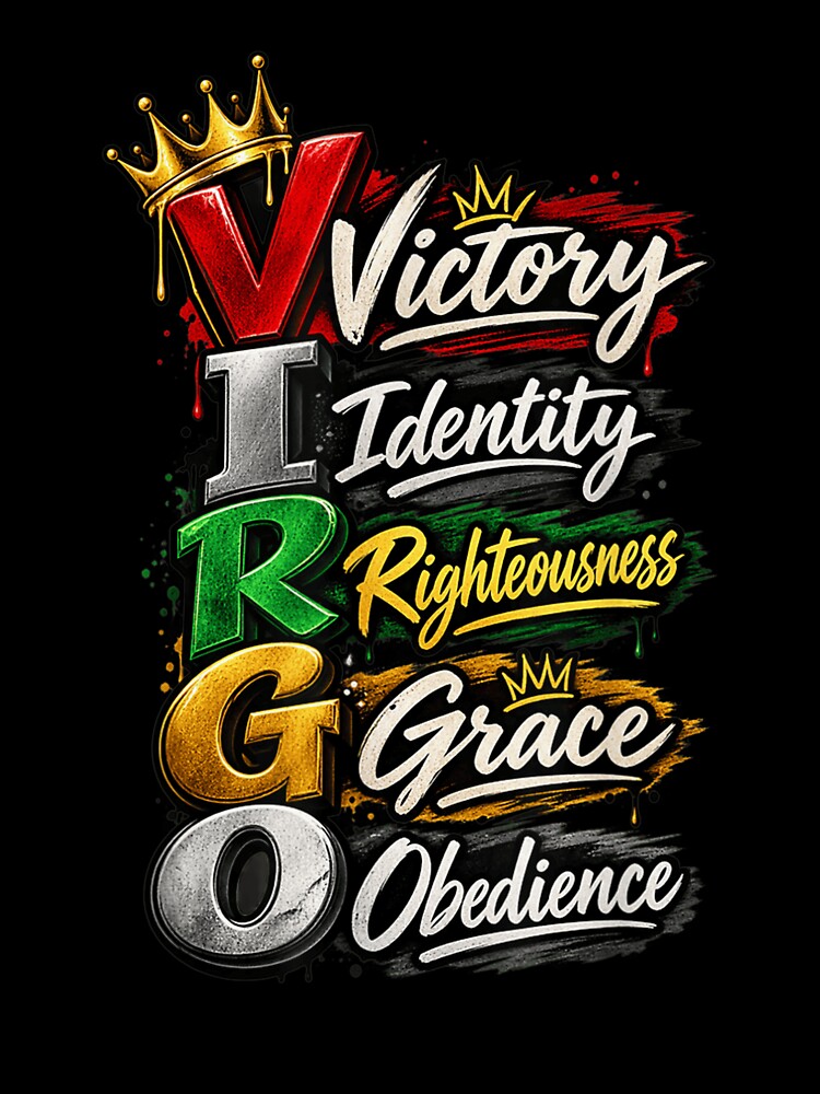 Virgo Acronym Victory Identity Grace Spiritual Streetwear by Fatherday