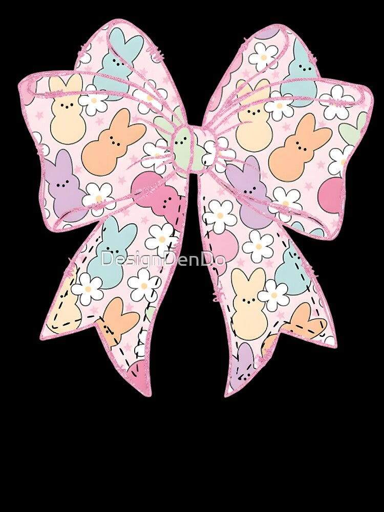 Easter Coquette Bow, Cute Coquette Bunny, Easter, Happy Easter, Easter, Spring, Glitter bow by DesignDenDo ⭐⭐⭐⭐⭐