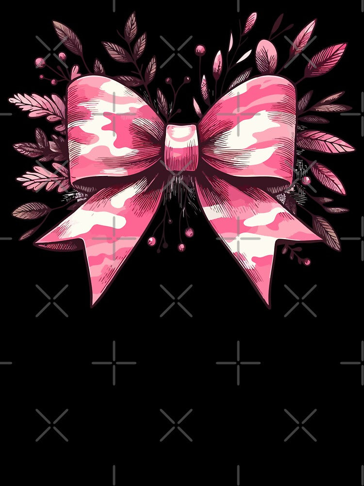 Coquette Camo Pink Floral Bow Hunting Women by TomFrontierArt