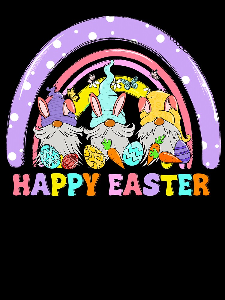 Rainbow Easter Day Gnome Easter Boys Girls Kids by TalalosART