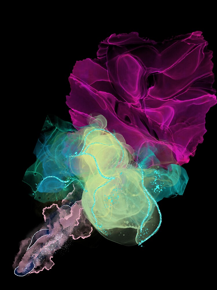 It's an abstract image of flowers in black by monaesane