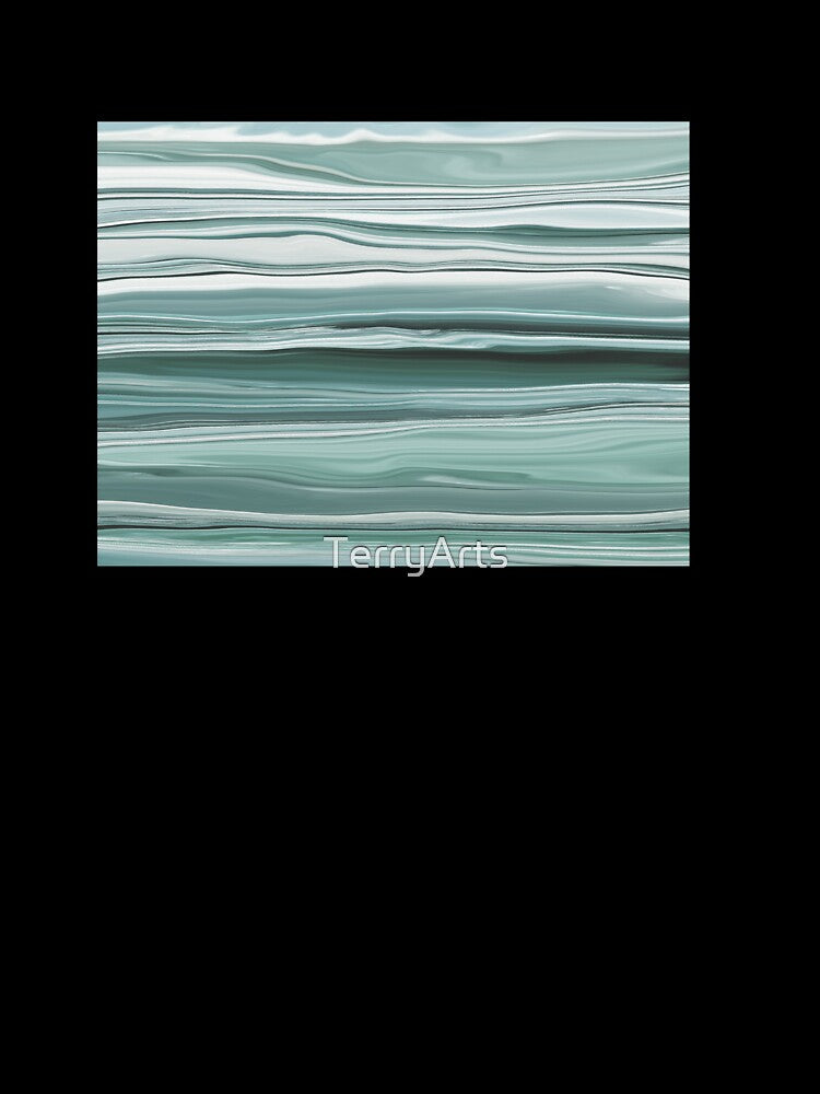 Abstract Ocean Horizontal Lines Coastal Style Décor Beachy Vibes Art 6 of 20 by Beachy
