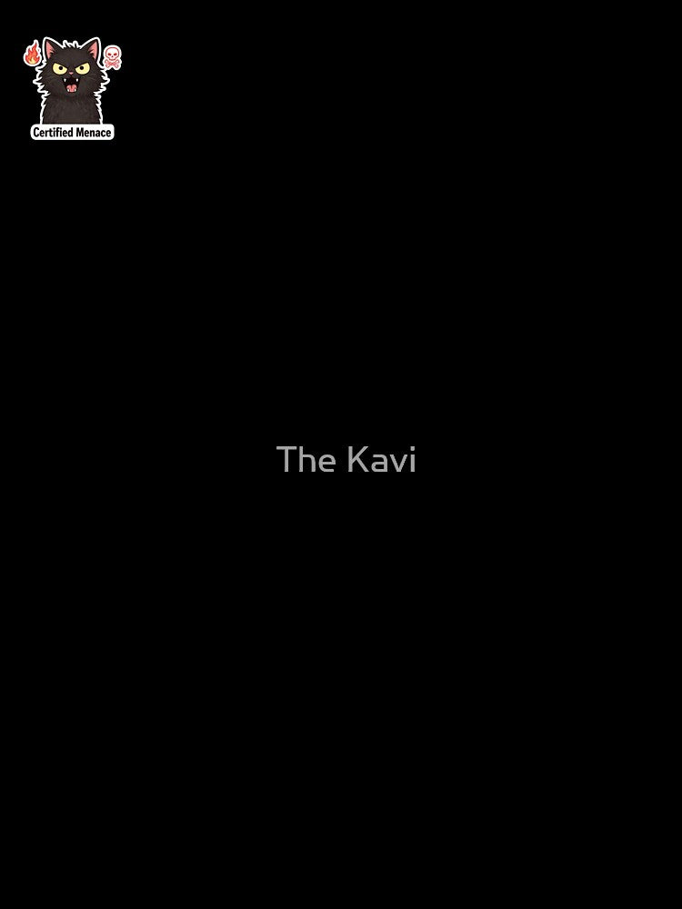 Certified Menace – Funny Black Cat Meme by The Kavi