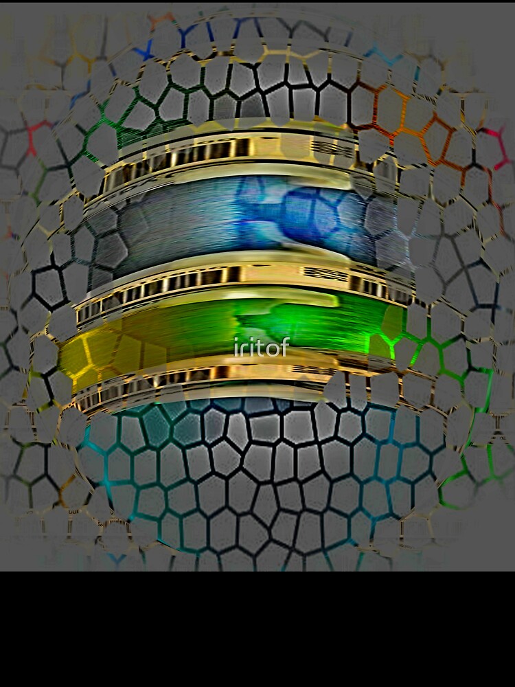 Charcoal & Gold net by Iritof by iritof