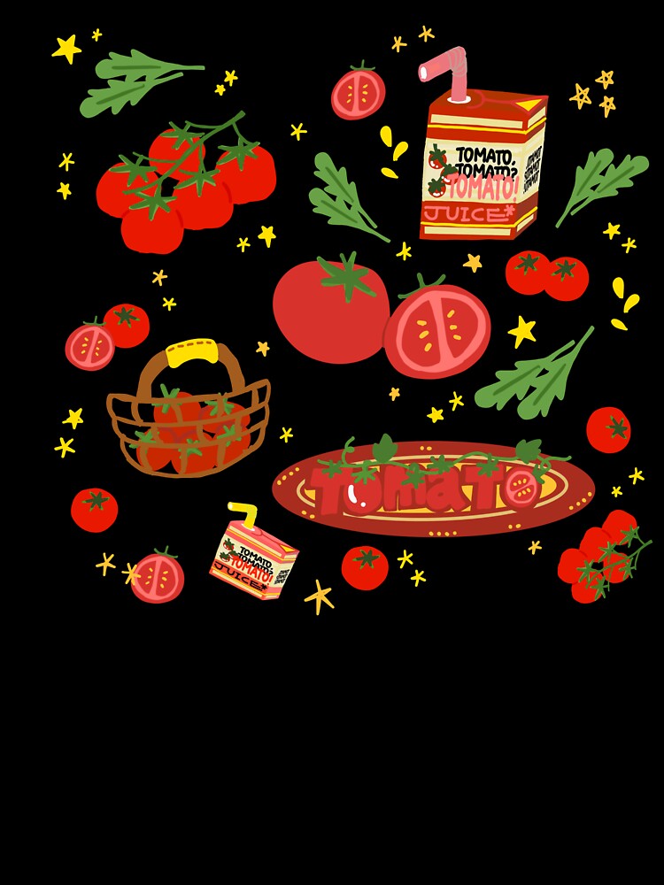 Salty Seaweed's Cute Tomato Sticker Pack and Aesthetic Art by Salty Seaweed’s Cozy with Mellow Studio