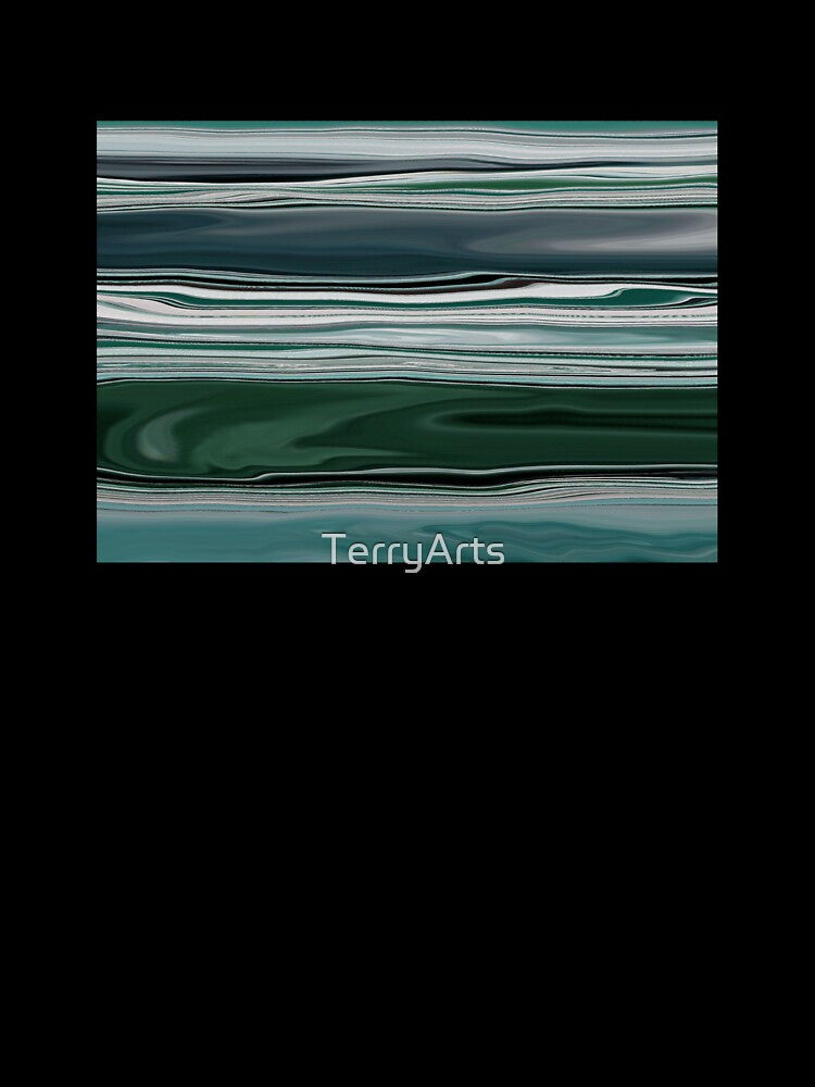 Ocean Abstract Horizontal Stripes Beachy Vibes Beach House Décor Art 19 of 20 by Beachy