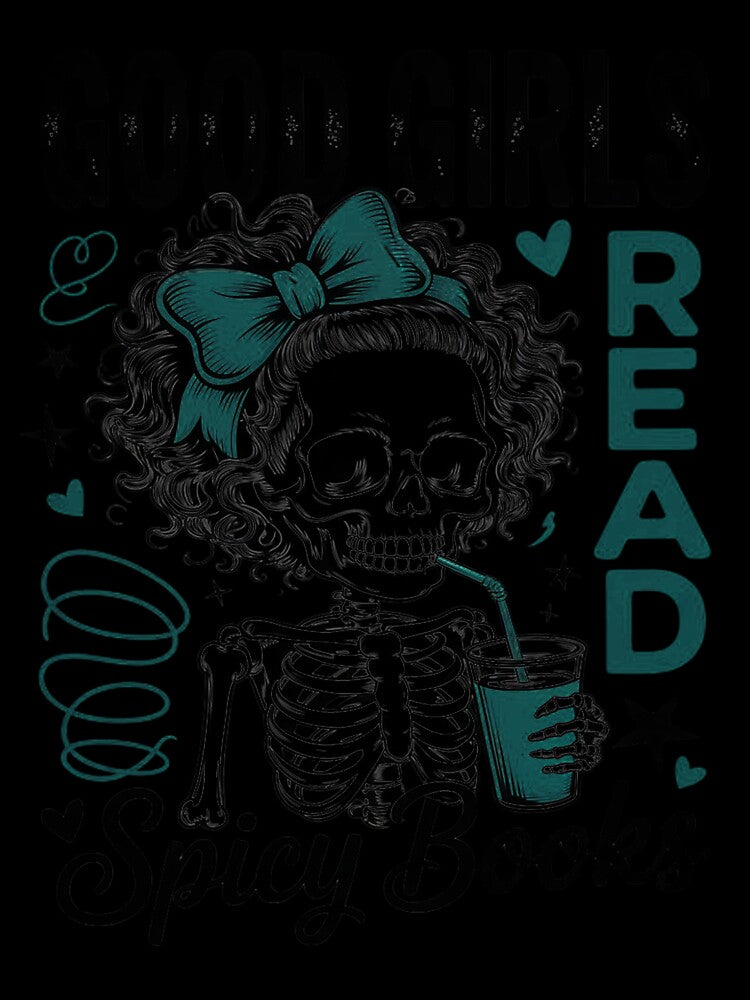 Good Girls Read Spicy Skeleton Book Club by Viepenny