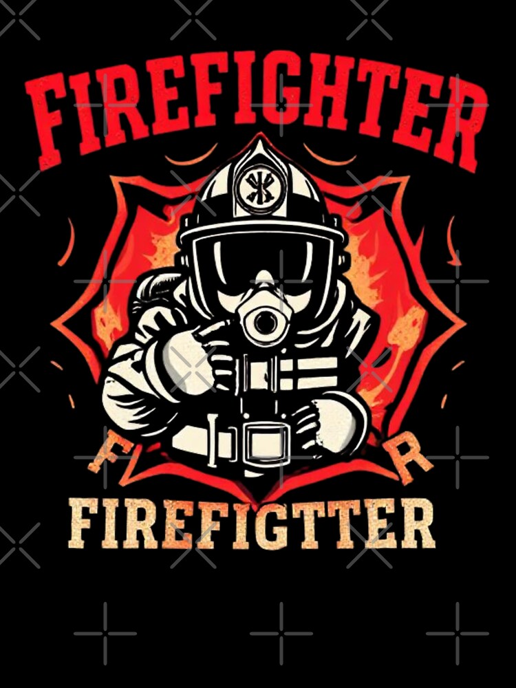 Firefighter retro font classic tshirt by anandsiva2703