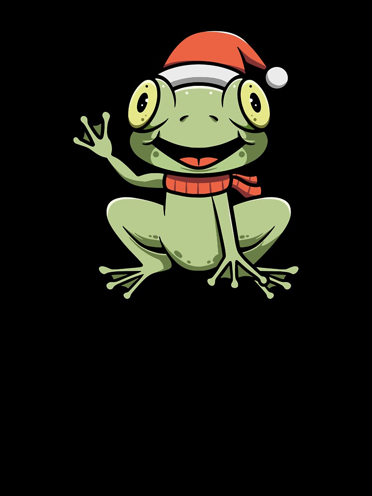 Cute Christmas Frog by cubbone