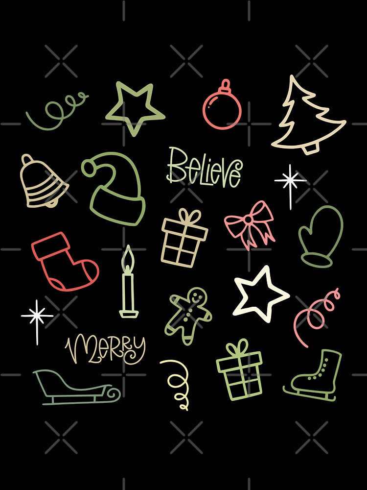 Merry and Bright Christmas Pattern Vibes by Alice-Elgawi