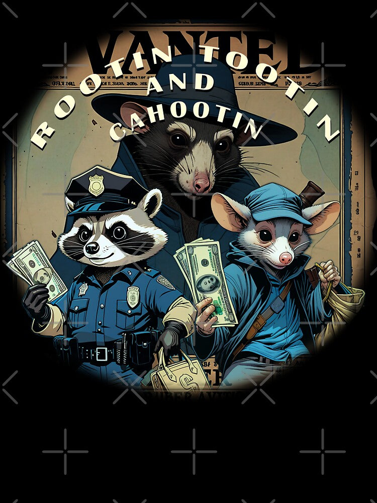 Rootin Tootin and Cahootin Raccoon and Possum by JonHale
