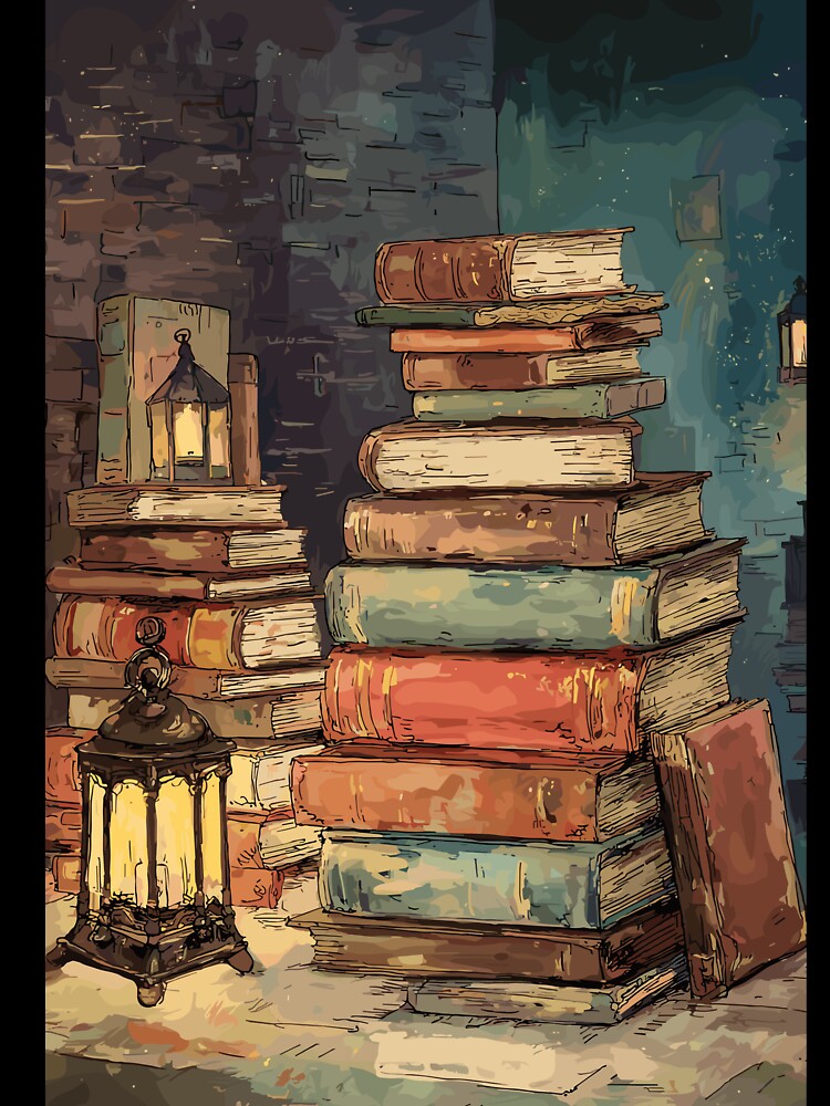 Vintage Library Old Tomes Light Academia by bapupa