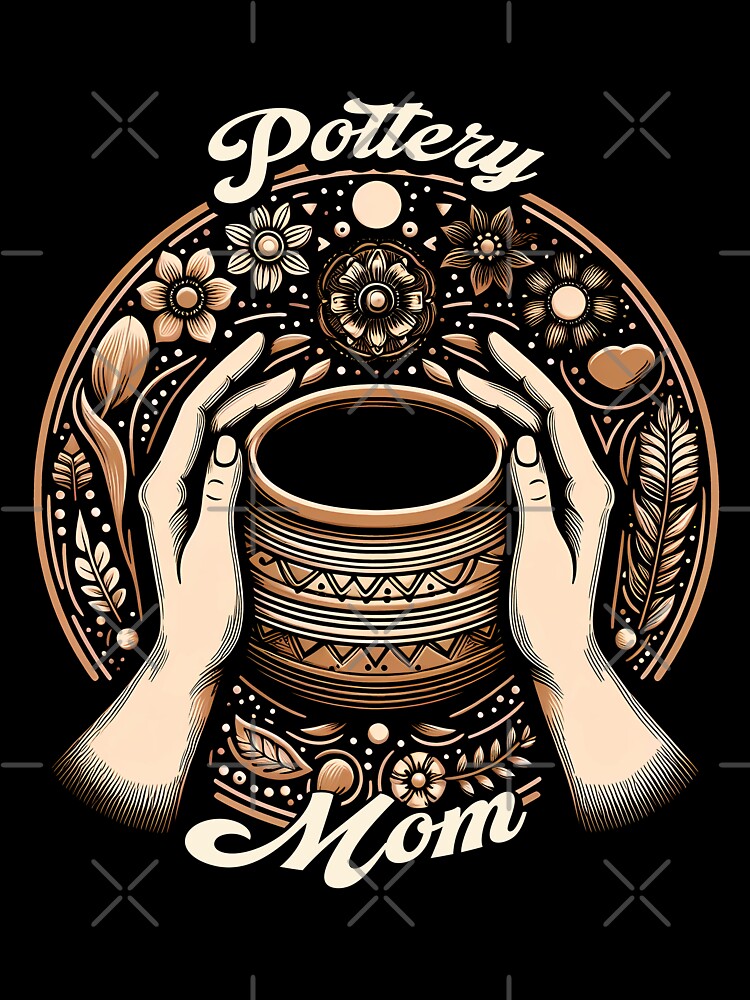Pottery Mom - Hilarious T-Shirt Gift for Moms Who Love Clay by JUSTBEELEGANT