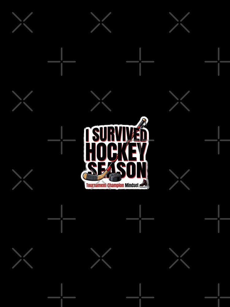 I Survived Hockey Season Funny Design by DanishDesignCo