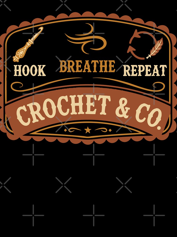 Hook Breathe Repeat Crochet And Co Crochet Lover by LuminOrb