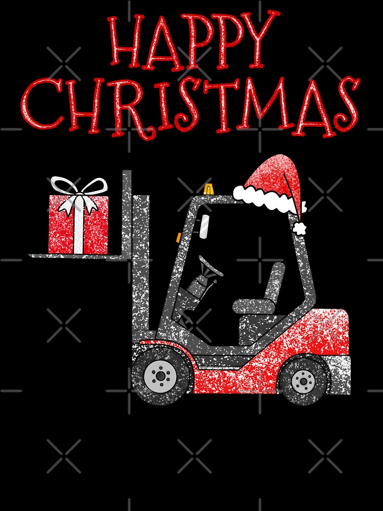Christmas Forklift Truck Driver by doodlerob