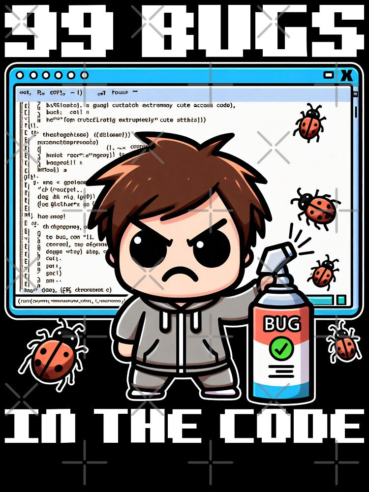 99 BUGS IN THE CODE - PROGRAMMER GIFT by KEF Custom