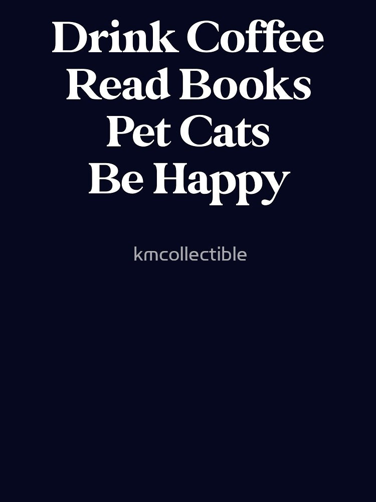 Funny Book Lover Gift Funny Cofffee Lover Gift Drink Coffee Read Books Be Happy by kmcollectible
