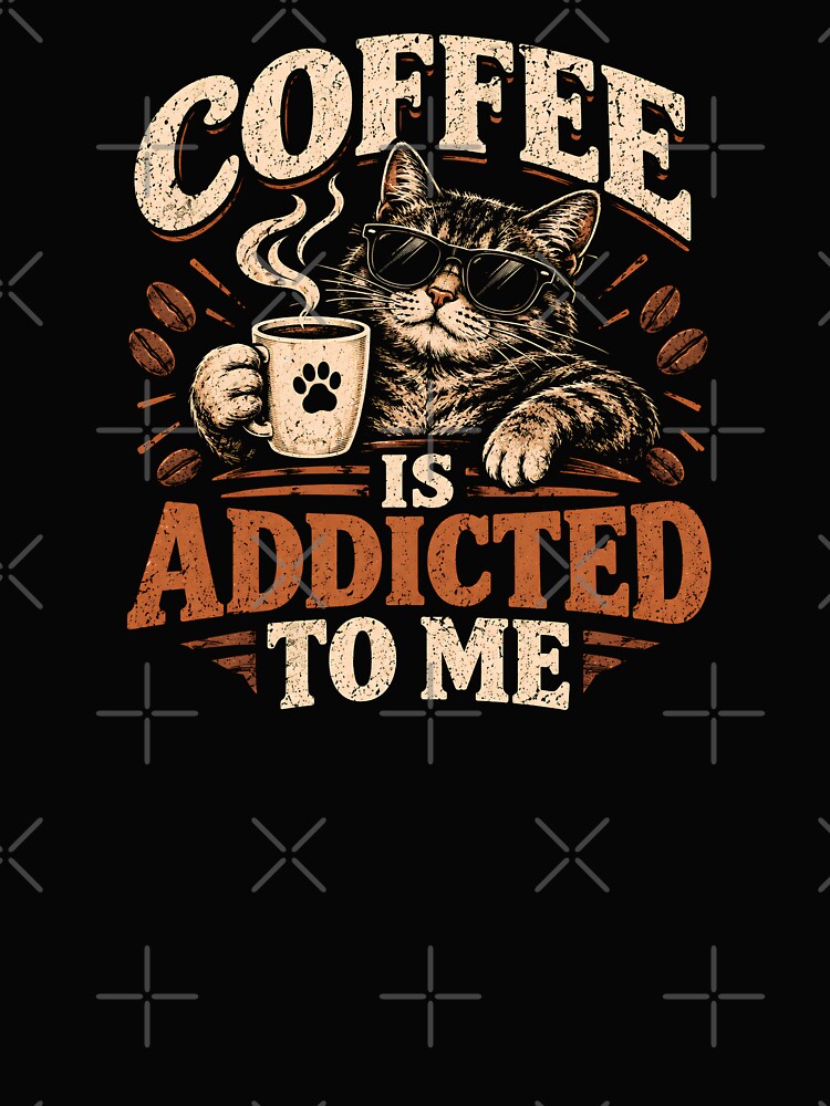 Coffee Is Addicted To Me Cat by monika-arthing