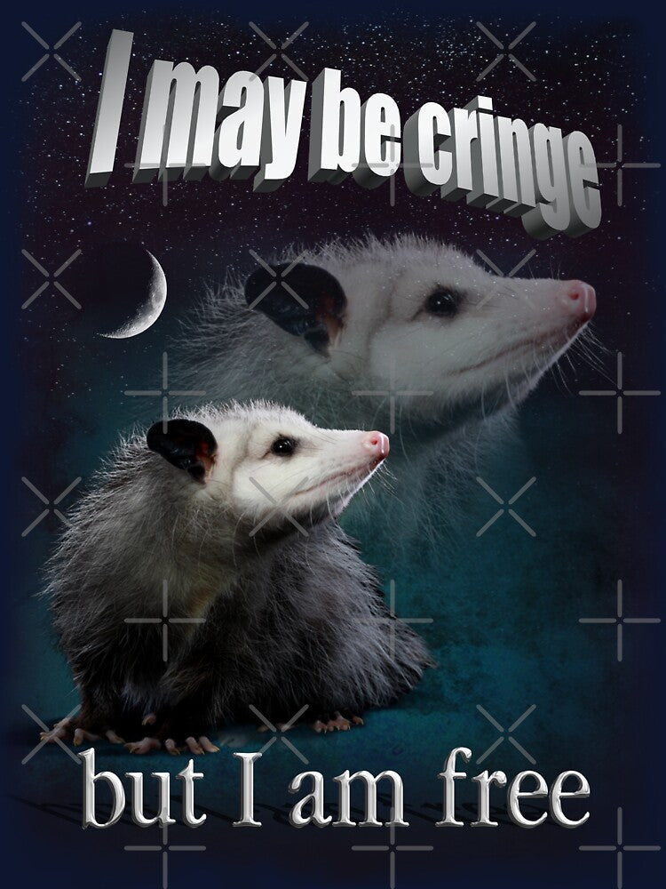 I may be cringe, but I am free possum by snazzyseagull Unisex