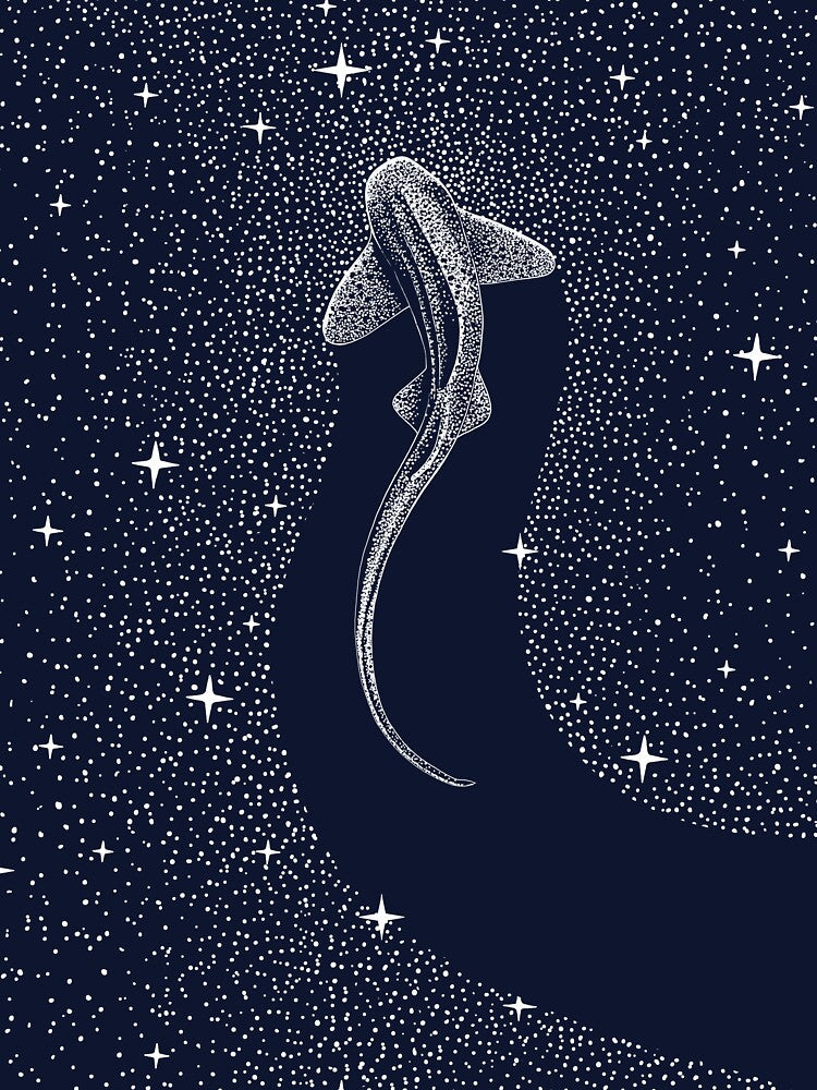 Leopard Shark in Cosmos by AlirizaCAKIR Unisex