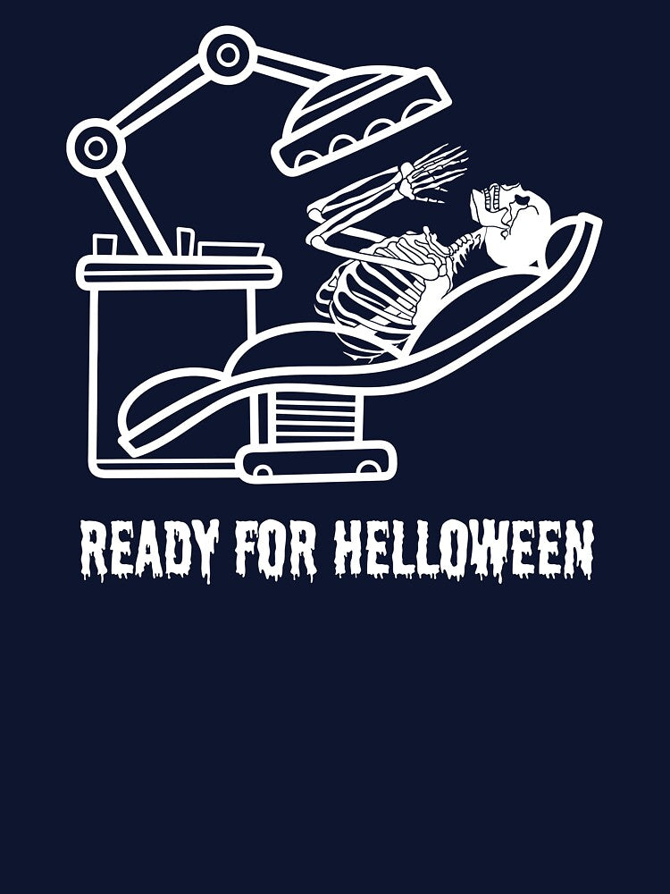 Ready for Helloween funny skeleton  dentist by PatiCreate