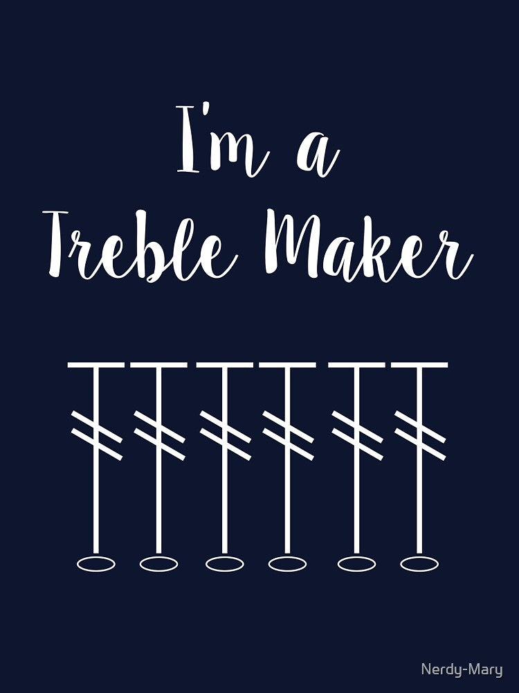 Crochet lover " I'm a trebble maker" with crochet diagram by Nerdy-Mary