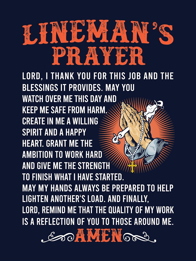 Lineman’S Prayer Amen by Linenist