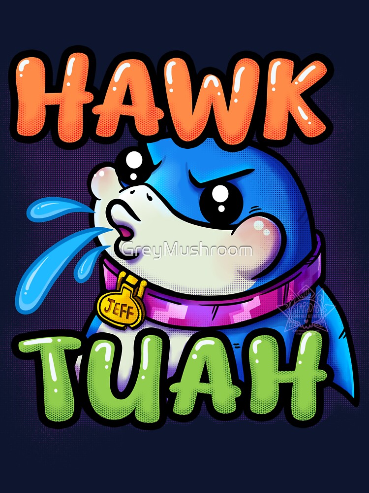Jeff the Land Shark "Hawk Tuah" T-shirt | funny T-shirt | Meme shirt | shark shirt | by Starsdab.Designs
