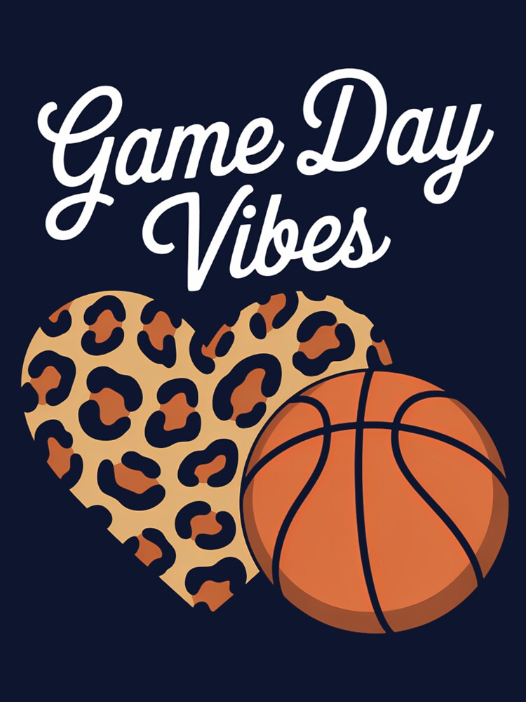 basketball Game Day Vibes leopard by gourpmerzihd
