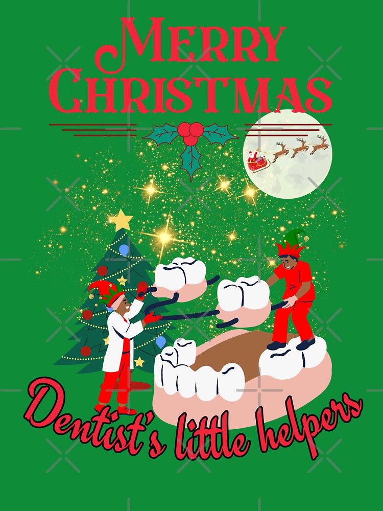 Merry Christmas Dentist funny holiday design by Sukis-shop